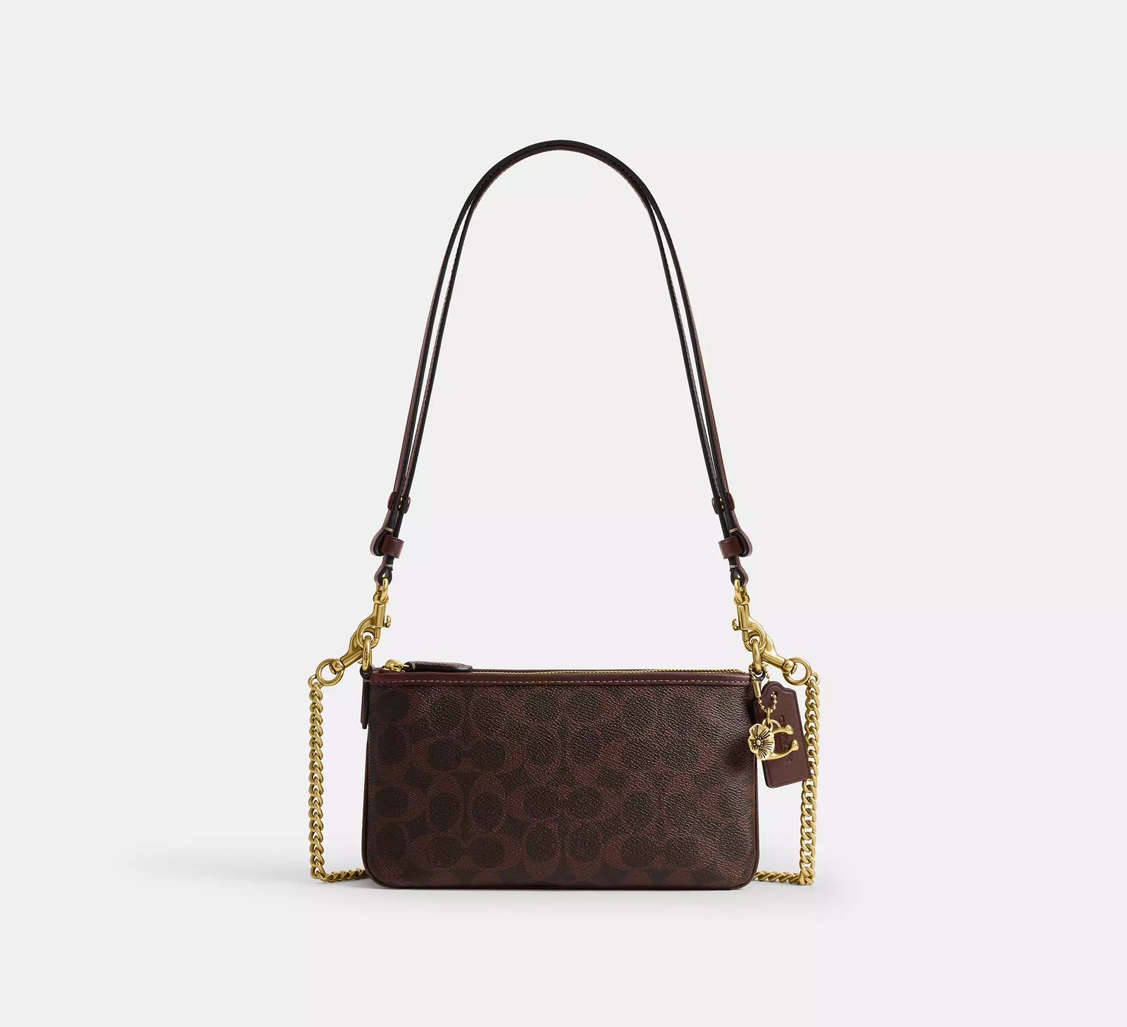 Coach Audrey Crossbody Bag In Signature Canvas - Maple/Brass
