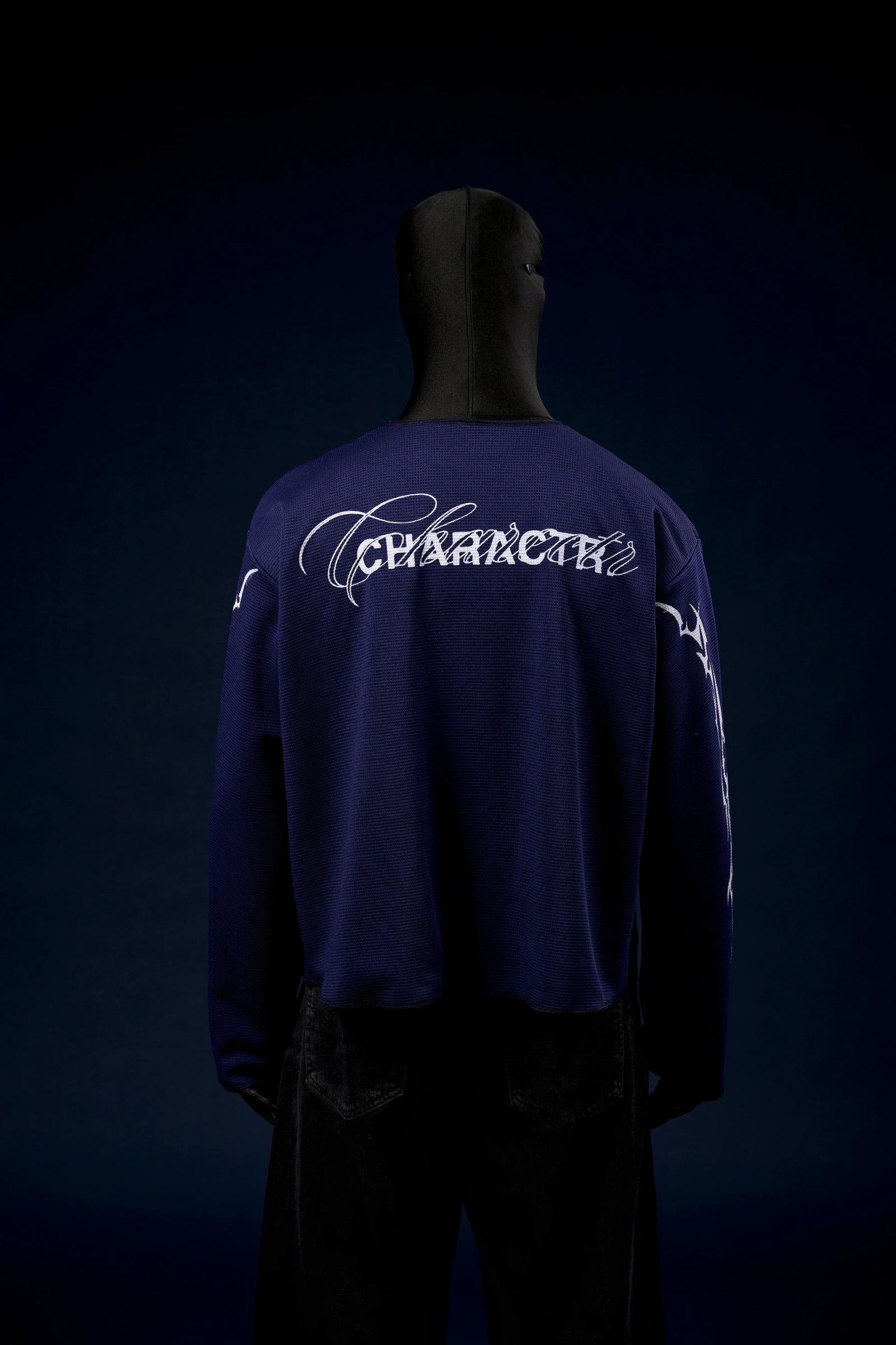 Charactr Chrome Blue Waffle Knit T-Shirt