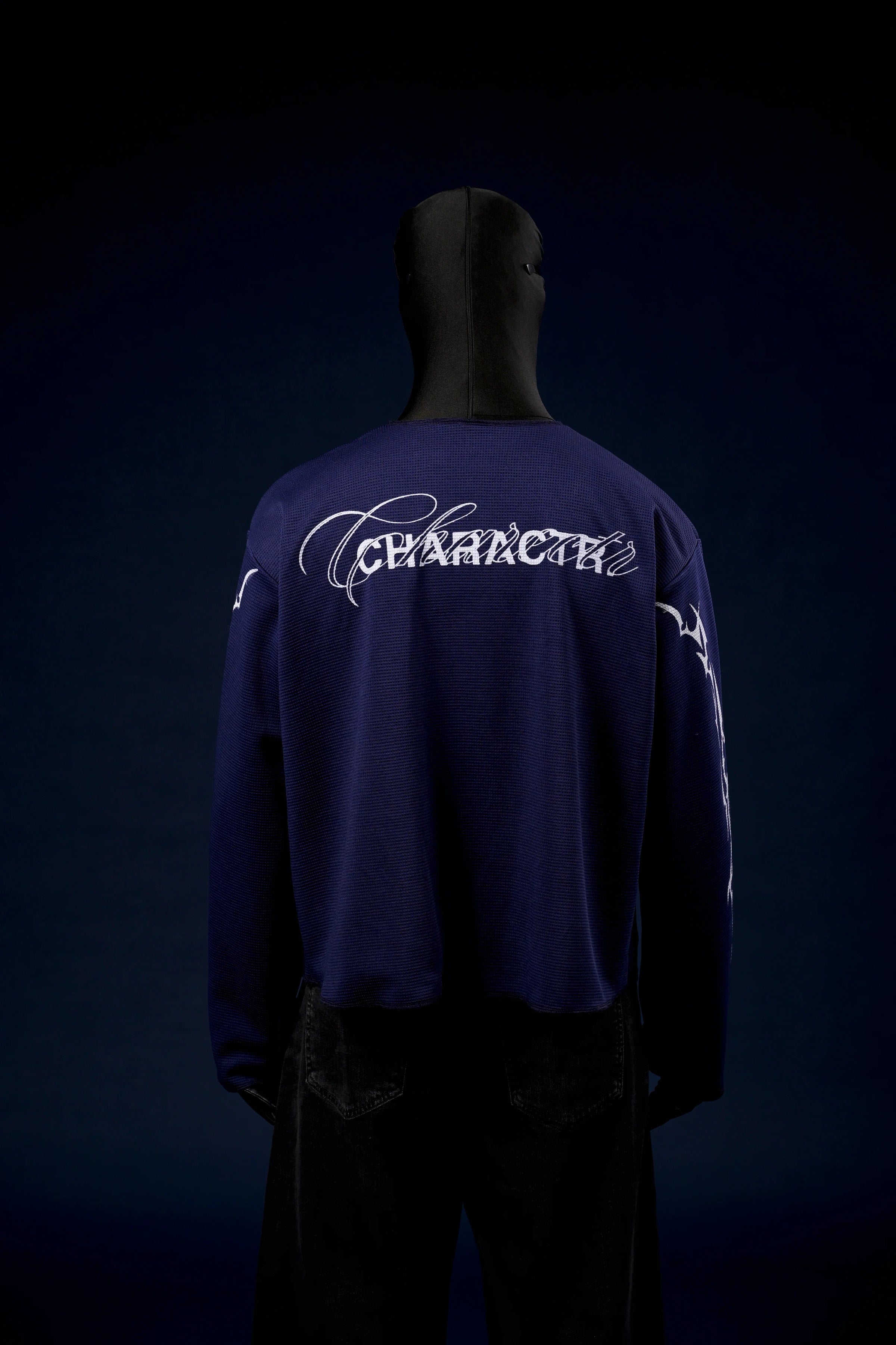 Charactr Chrome Blue Waffle Knit T-Shirt