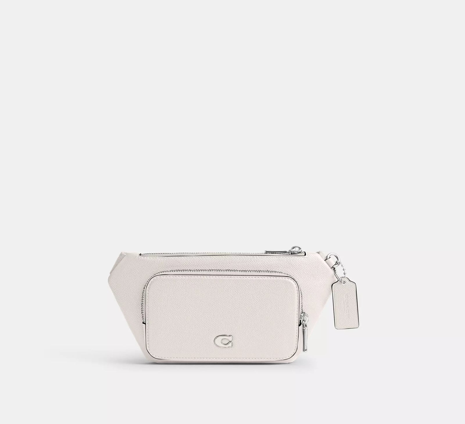 Coach Belt Bag With Signature Canvas Interior Detail - Chalk