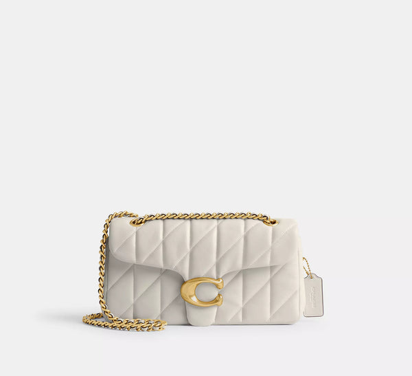 Coach Tabby Shoulder Bag 26 With Pillow Quilting - Chalk/Brass/Smooth Leather