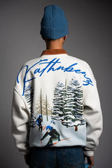 Oversized Off White Sweatshirt - Winter Glide
