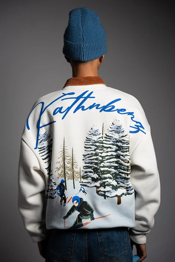 Kathnbenz Oversized Off White Sweatshirt -  Winter Glide