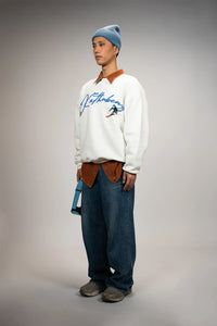 Kathnbenz Oversized Off White Sweatshirt -  Winter Glide