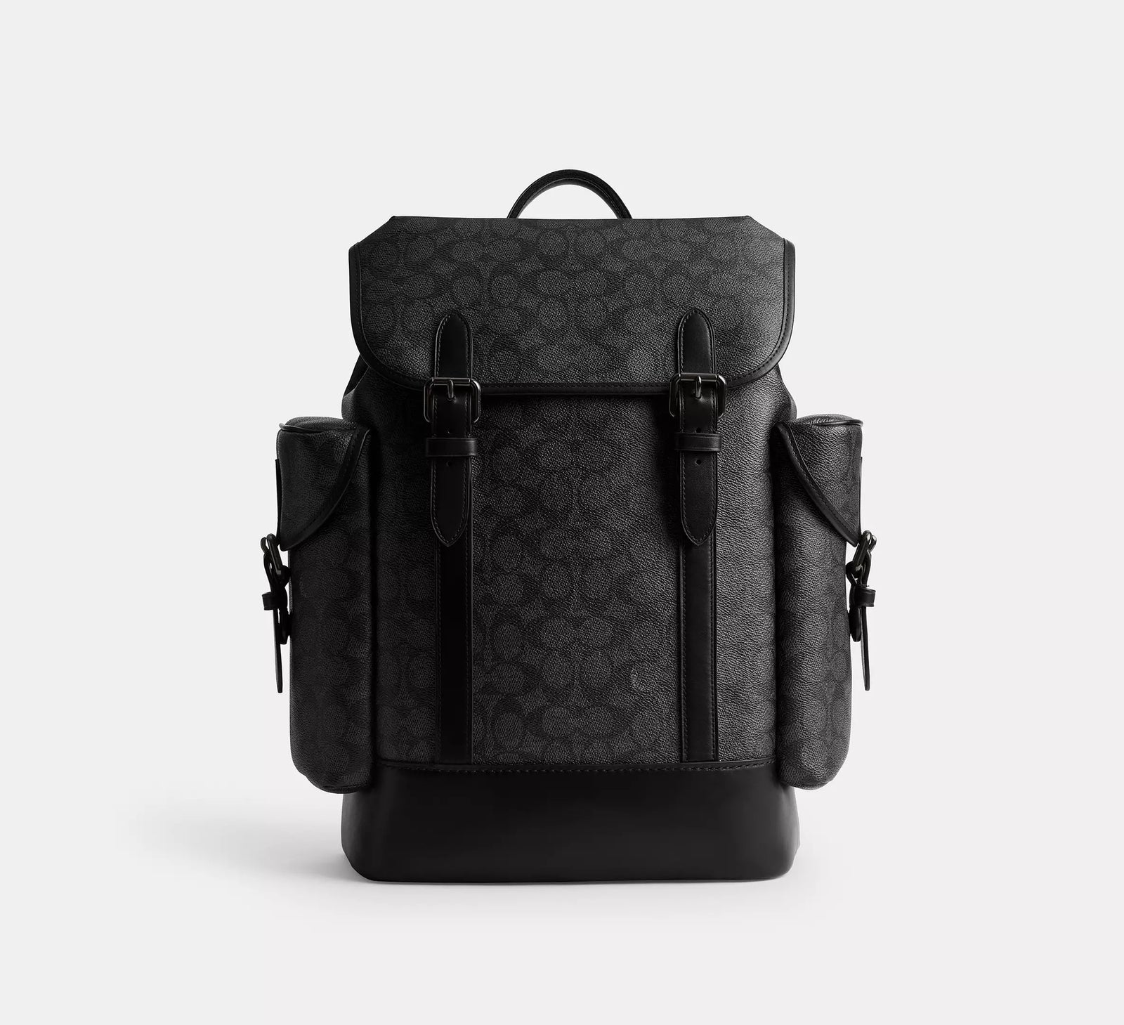 Coach Hitch Backpack In Signature Canvas - Charcoal