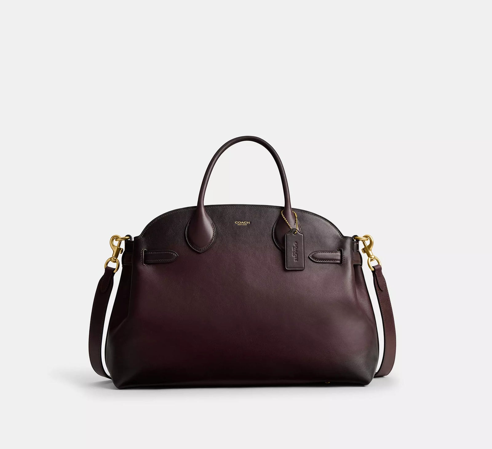 Coach Soft Empire Carryall Bag 40 - Merlot/Brass/Smooth Leather