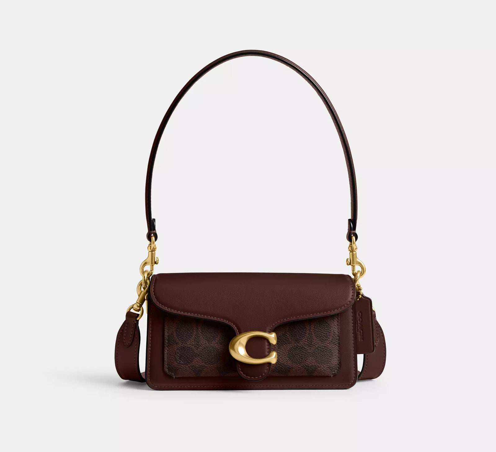 Coach Tabby Shoulder Bag 20 In Signature Canvas - Maple/Brass