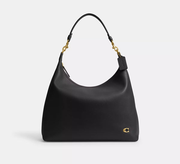 Coach Juliet Shoulder Bag 38 - Black/Brass/Smooth Leather