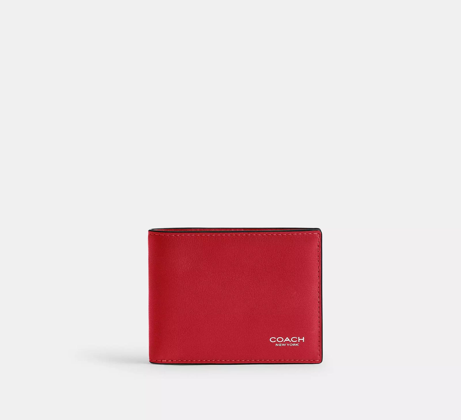 Coach Slim Billfold Wallet - Scarlett/Smooth Leather
