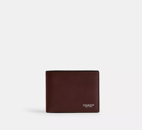 Coach Slim Billfold Wallet - Maple/Smooth Leather