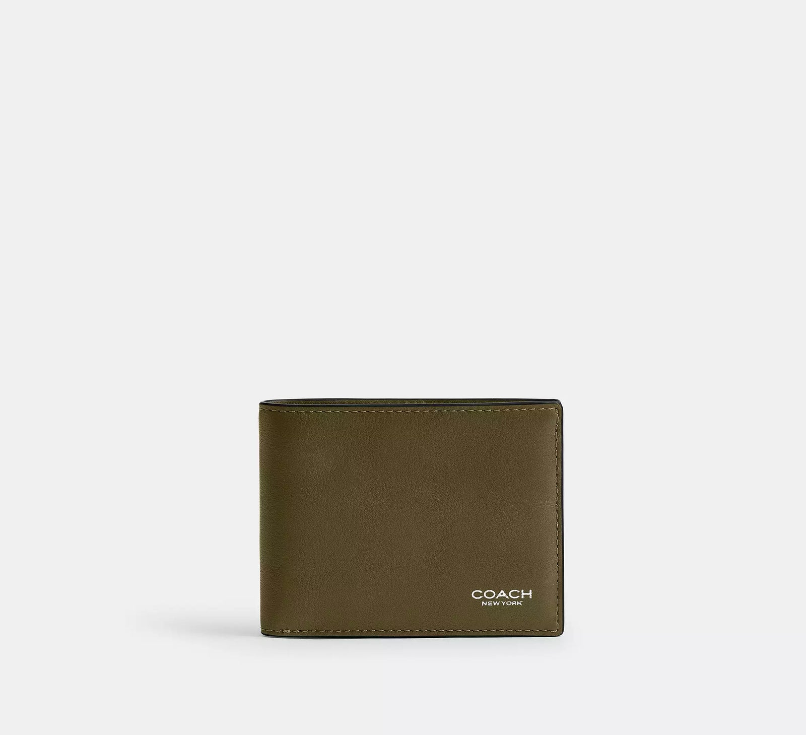 Coach Slim Billfold Wallet - Olive/Smooth Leather