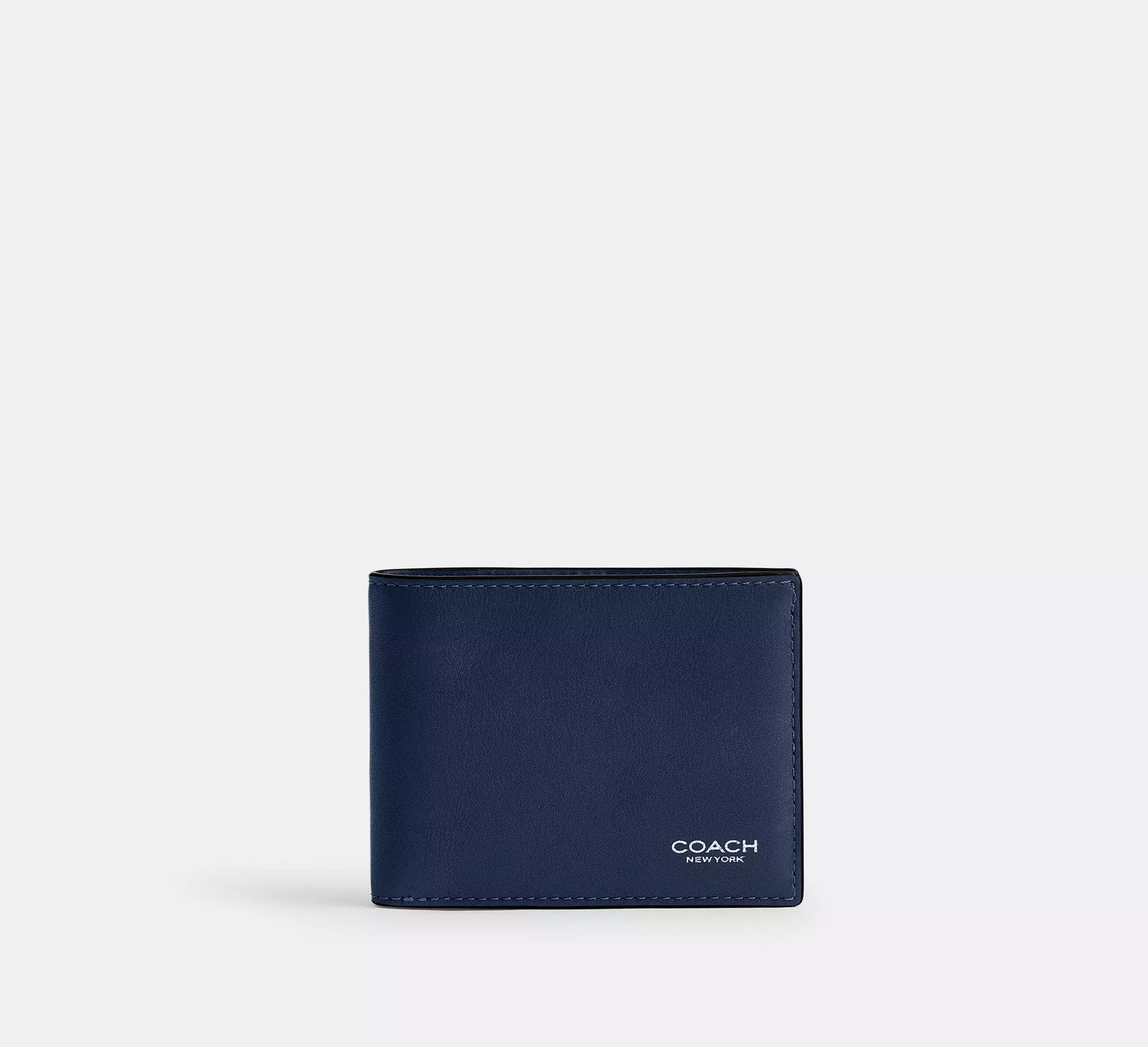 Coach Slim Billfold Wallet - Navy/Smooth Leather