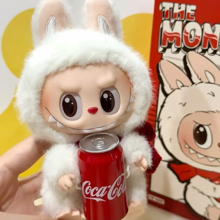 Pop Mart Labubu The Monsters Coca Cola Series Happy Factor Vinyl Plush Figure