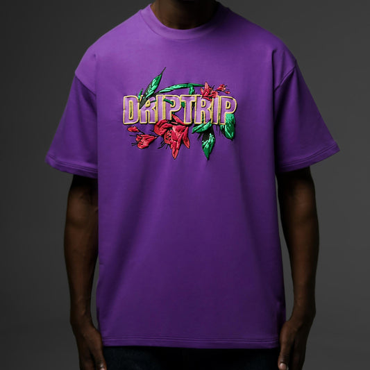 DripTrip Oversized T-Shirt - Feathers and Petals