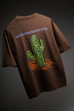 Monkbreed Oversized Brown T-Shirt - Prickly Pear