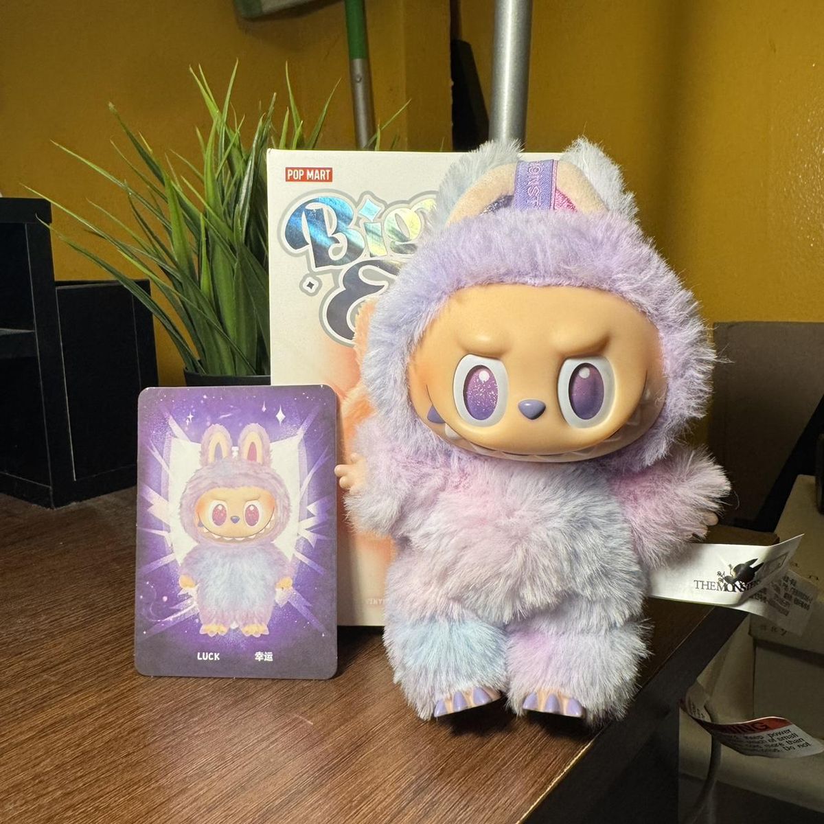 Pop Mart Labubu The Monsters Big Into Energy Series Luck Vinyl Plush Pendant