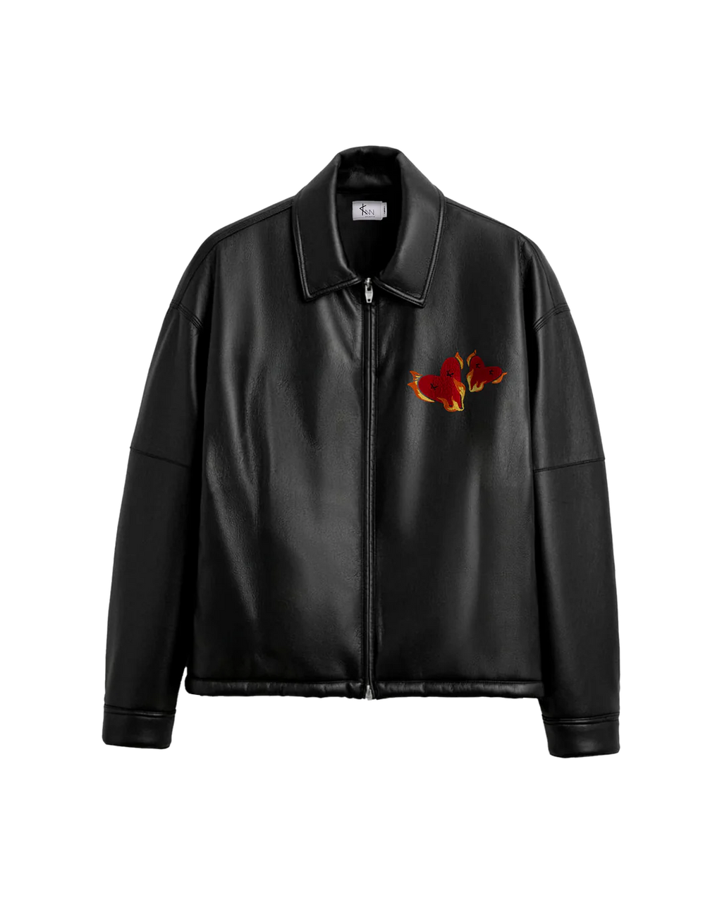 KNN Calcutta Leather Jacket Twin Flames