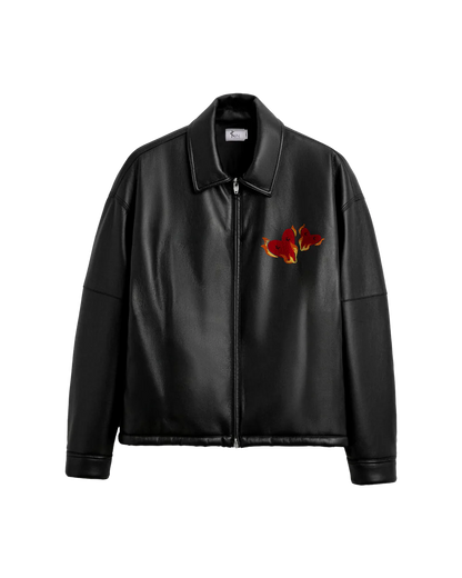 KNN Calcutta Leather Jacket Twin Flames