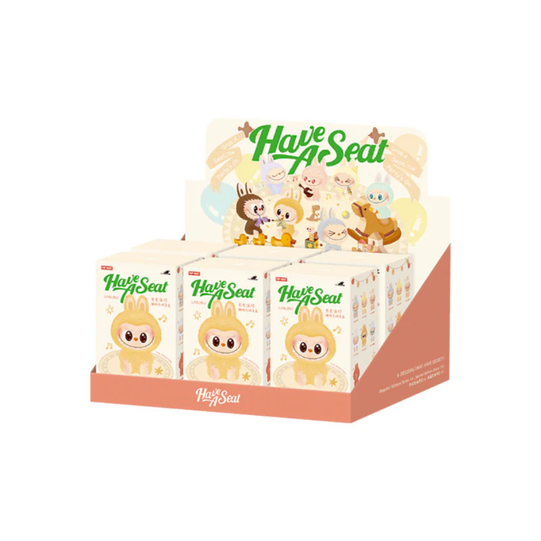 Pop Mart Labubu The Monsters Have a Seat Vinyl Plush Sealed Case (Pack of 6)