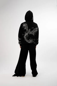 Kathnbenz Oversized Black Hoodie - Hier of Light