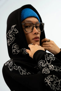 Kathnbenz Oversized Black Hoodie - Hier of Light