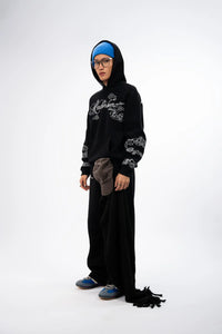 Kathnbenz Oversized Black Hoodie - Hier of Light