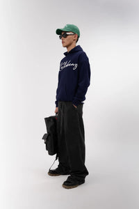 Kathnbenz Oversized Blue Hoodie - Verbal Sin