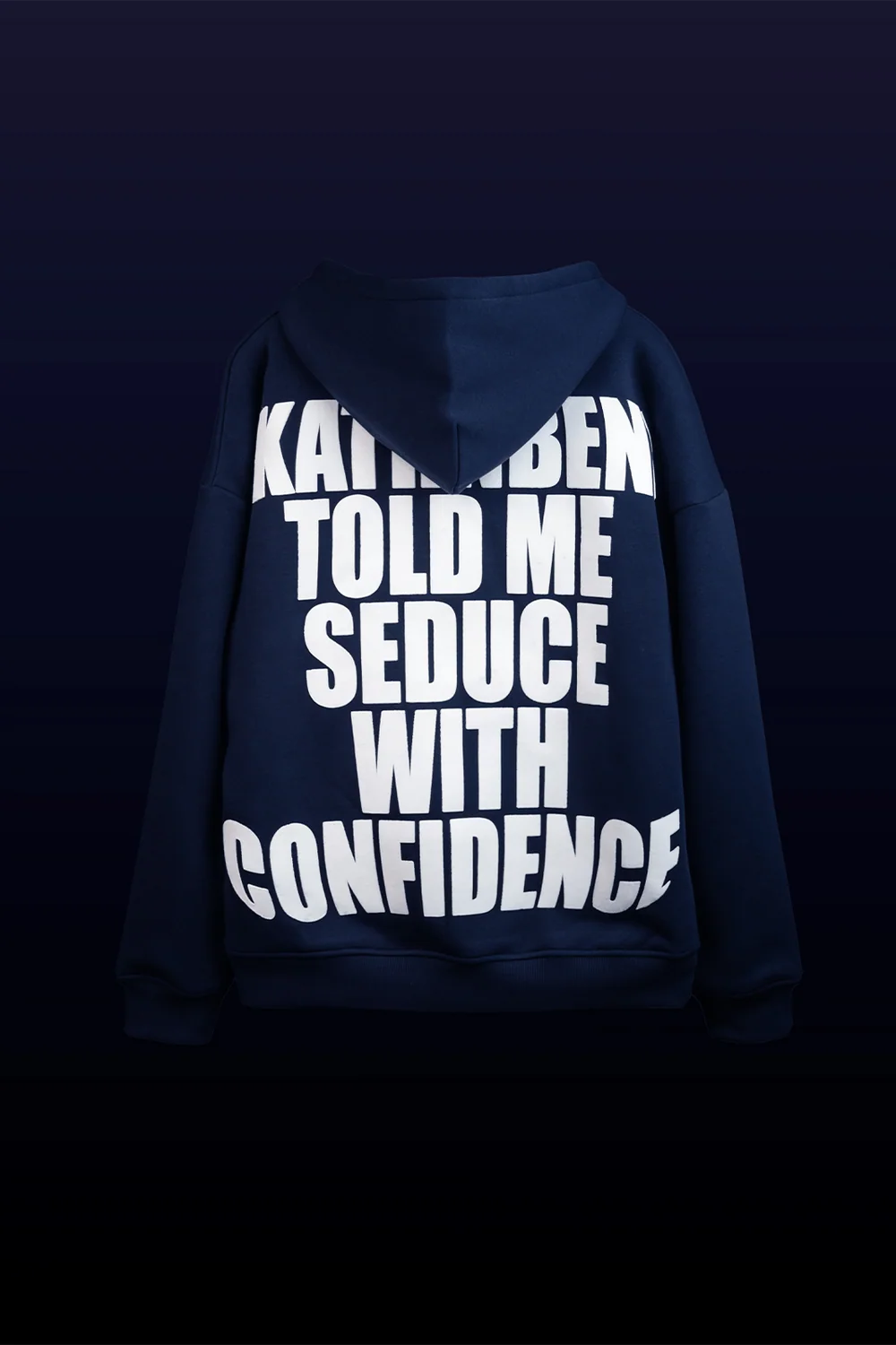 Kathnbenz Oversized Blue Hoodie - Verbal Sin
