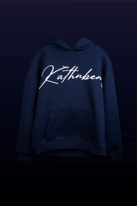 Kathnbenz Oversized Blue Hoodie - Verbal Sin