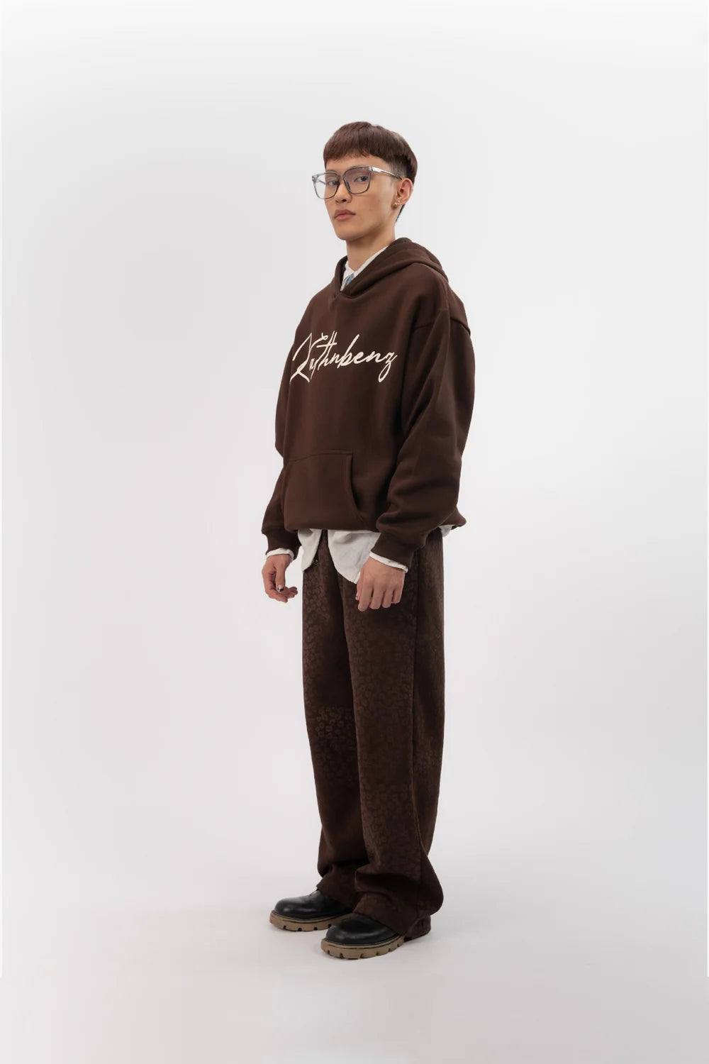 Kathnbenz Oversized Brown Hoodie - Verbal Kiss