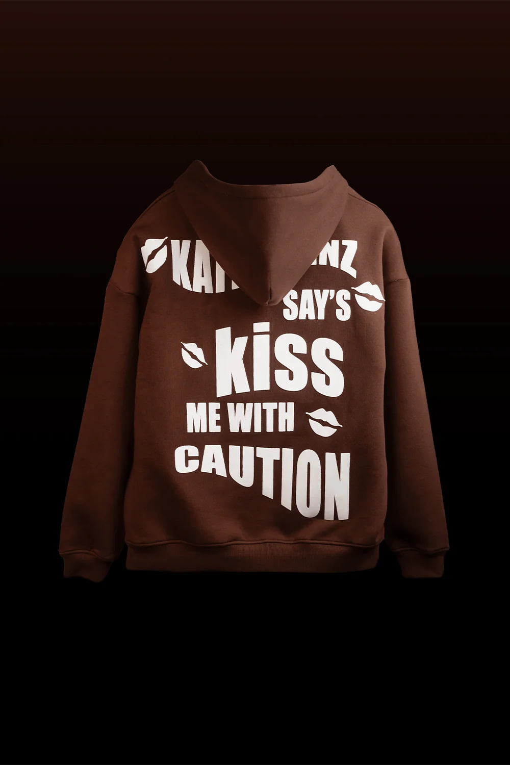 Kathnbenz Oversized Brown Hoodie - Verbal Kiss