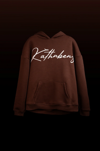 Kathnbenz Oversized Brown Hoodie - Verbal Kiss