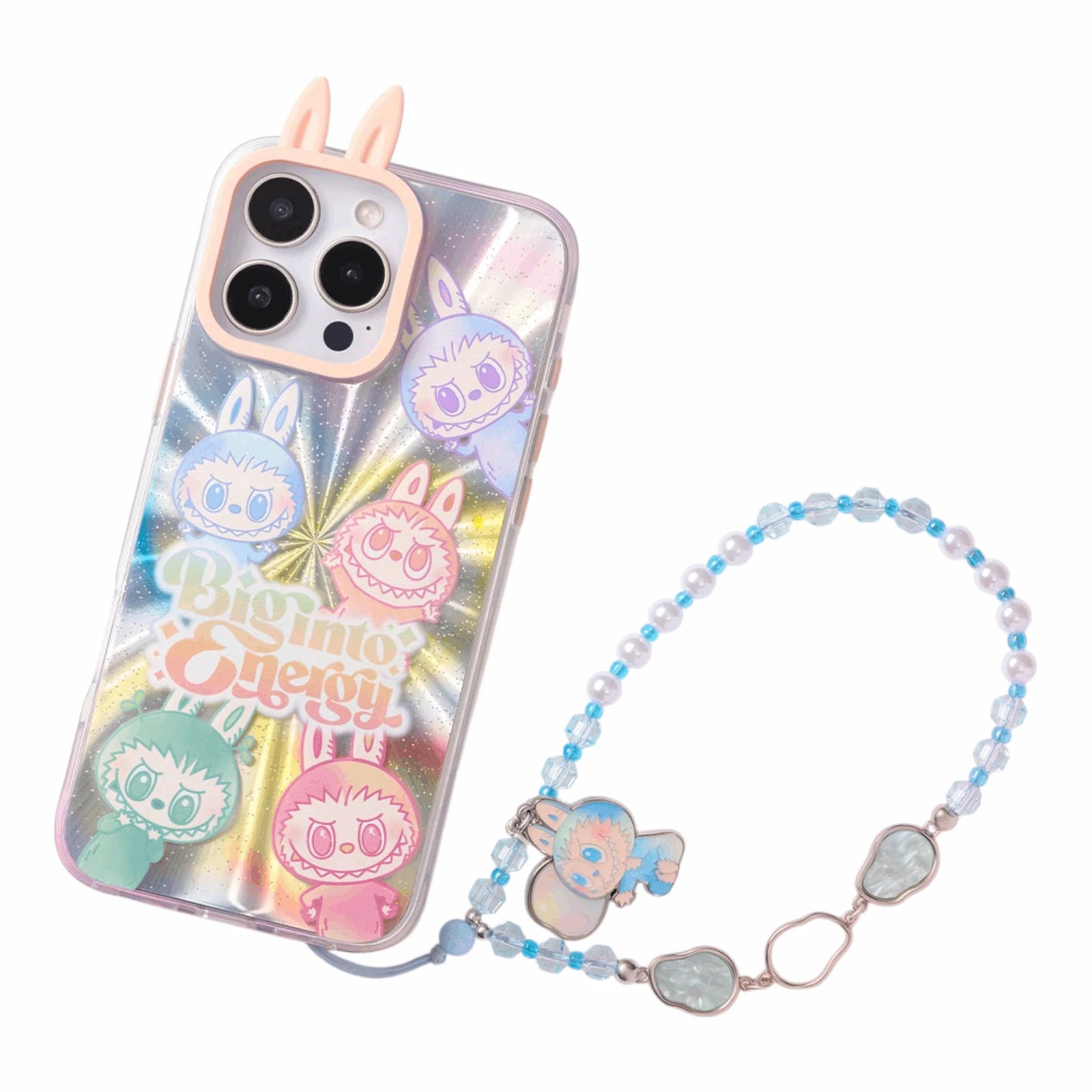 Pop Mart Labubu The Monsters Big Into Energy Series Phone Charm Sealed Case