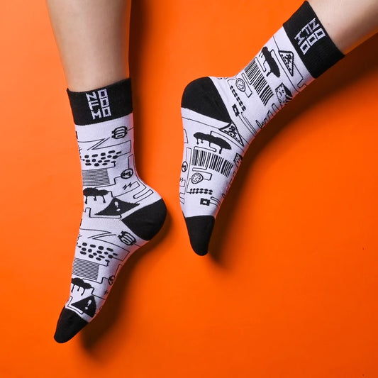 NoFoMo Crew Length Socks Infinity