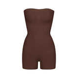 Seamless Sculpt Strapless Shortie Bodysuit Cocoa