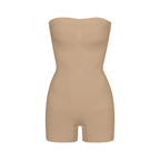 Skims Seamless Sculpt Strapless Shortie Bodysuit Clay
