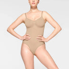 Skims Seamless Sculpt Brief Bodysuit Clay