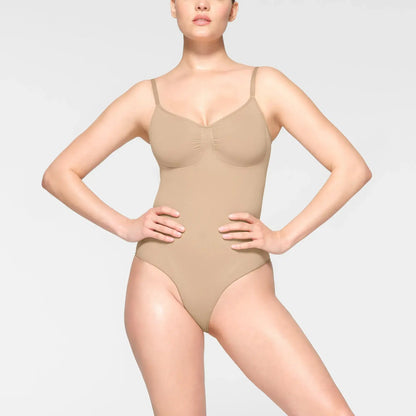 Skims Seamless Sculpt Brief Bodysuit Clay