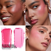 Patrick Ta Major Headlines Double-Take Crème & Powder Blush Duo - She's A Doll (Satin)