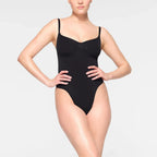 Skims Seamless Sculpt Thong Bodysuit Onyx