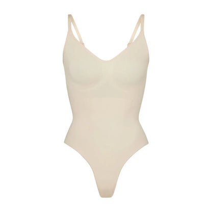 Skims Seamless Sculpt Thong Bodysuit Sand