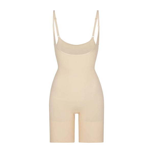 Skims Seamless Sculpt Open Bust Bodysuit Sand - reference