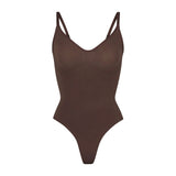 Seamless Sculpt Thong Bodysuit Cocoa