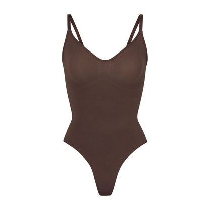 Skims Seamless Sculpt Thong Bodysuit Cocoa