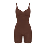 Seamless Sculpt Mid Thigh Bodysuit Cocoa