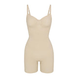 Seamless Sculpt Mid Thigh Bodysuit Sand