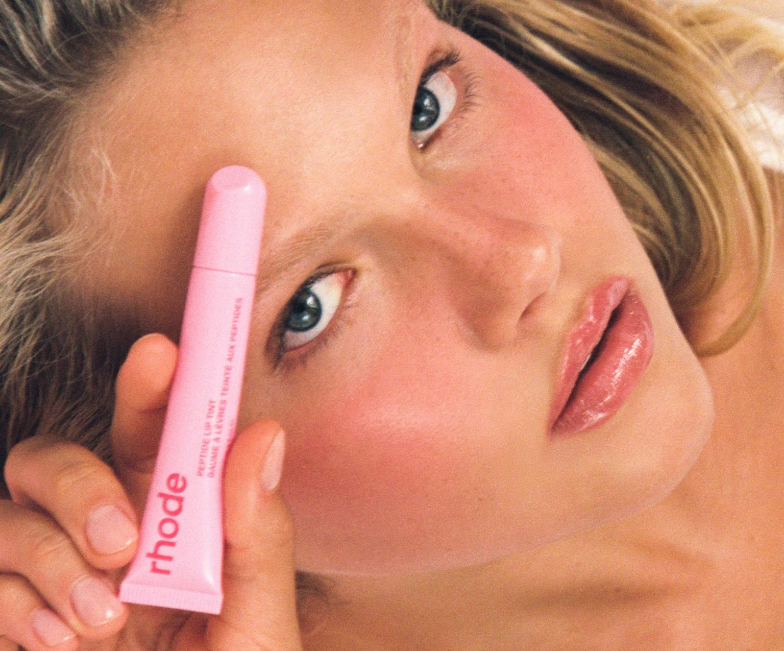 Rhode Shimmery Sheer Pink Peptide Lip Tint - Jelly Bean