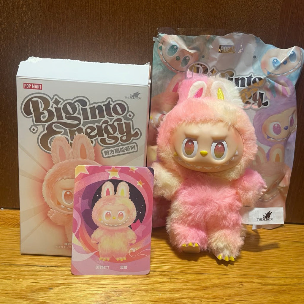 Pop Mart Labubu The Monsters Big Into Energy Series Loyalty Vinyl Plush Pendant