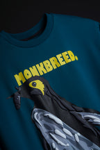 Monkbreed Oversized Blue T-Shirt - Penguin Walk
