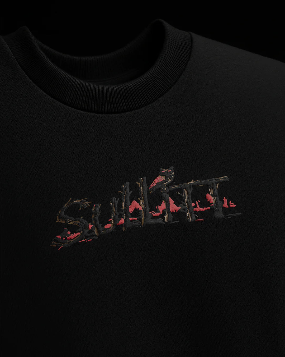 Sullitt Oversized Black T-Shirt - Night Watch